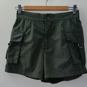 Olive Green Women's Cargo Shorts